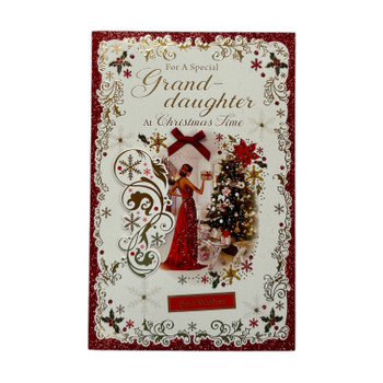 With Love to a Wonderful Granddaughter Christmas Card With Love to a Wonderful Granddaughter Christmas Card
