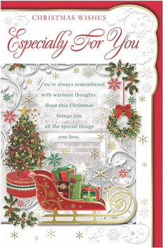 Especially For You Sleigh With Gifts Design General Christmas Card