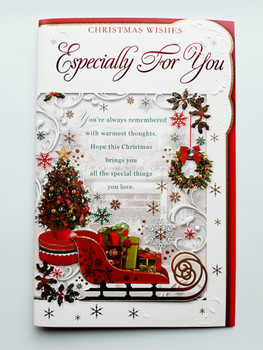 Especially For You Sleigh With Gifts Design General Christmas Card