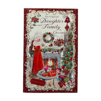 A Heartfelt Wishes For Daughter and Family Christmas Card A Heartfelt Wishes For Daughter and Family Christmas Card