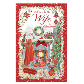 With Love to My Wife With Special Thoughts Christmas Card