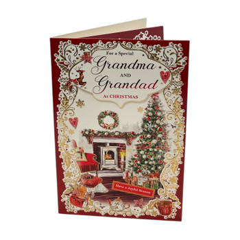 For a Special Grandma and Grandad Joyful Season Wishes Christmas Card For a Special Grandma and Grandad Joyful Season Wishes Christmas Card