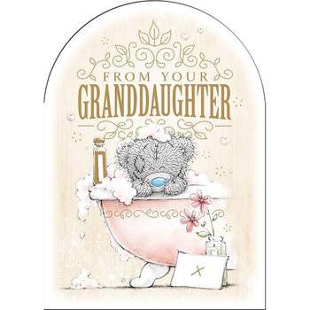 From Your Granddaughter Me to You Bear Bathing Design Mother's Day Card