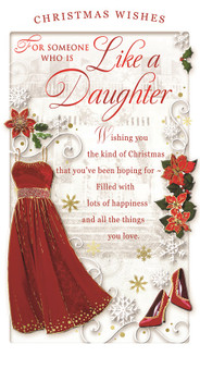 For a Wonderful Woman Who’s Like a Daughter Christmas Card