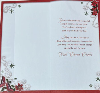 For a Wonderful Woman Who’s Like a Daughter Christmas Card