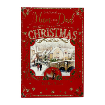 To a Special Mum and Dad Winter Robins Christmas Card To a Special Mum and Dad Winter Robins Christmas Card