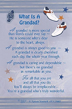 What Is A Grandad Nice Verse Xpress Yourself Keepsake Wallet Purse Greeting Card