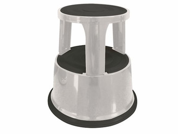 Metal Kick Step Stool (Light Grey)