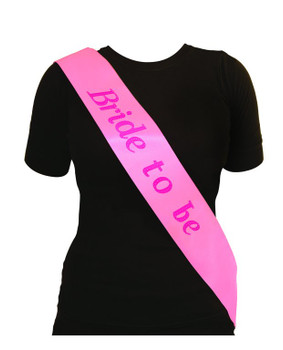 Pink Bride to Be Sash Hen Party