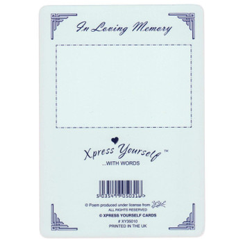 In Loving Memory of a very Dear Nan Graveside Card