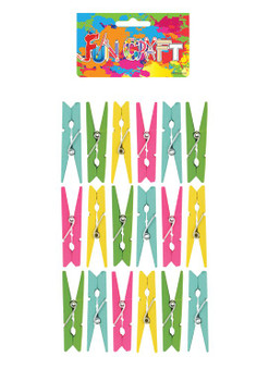 Mini Colourful Wooden Pegs Craft Kit (4.8cm)