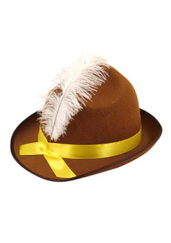 Beer Festival Hat with Feather For Adult