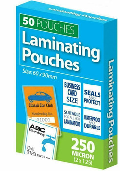 Pack of 50 Laminating Business Card Pouches {DC}
