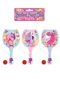 22cm Pony Wooden Paddle Bat and Ball Game