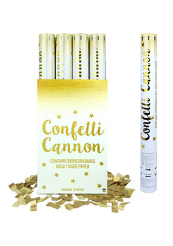 Gold Paper Confetti Shooter 50cm Gold Paper Confetti Shooter 50cm