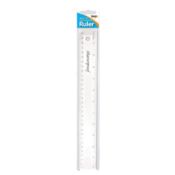Q-Connect Acrylic Shatter Resistant Ruler 15cm Clear (Pack of 10