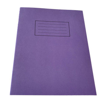 Pack of 50 Janrax 9x7" Purple 80 Pages Feint and Ruled Exercise Books