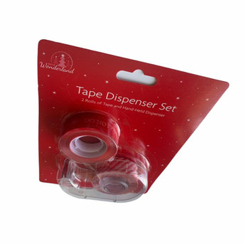 Red Christmas Tape Dispenser Set