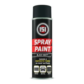 151 Black Matt 250ml Spray Paint