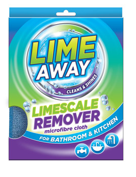 Limescale Remover Microfibre Cloth for Bathroom and Kitchen Cleaning, Dual Sided