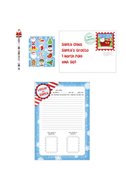 Henbrandt Christmas Letter to Santa 5pc Set