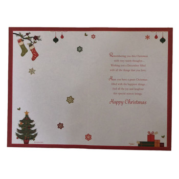 For Daughter and Partner Stockings And Presents Design Christmas Card For Daughter and Partner Stockings And Presents Design Christmas Card