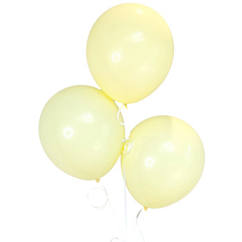 Bag of 100 Light Yellow Colour 12" Latex Balloons