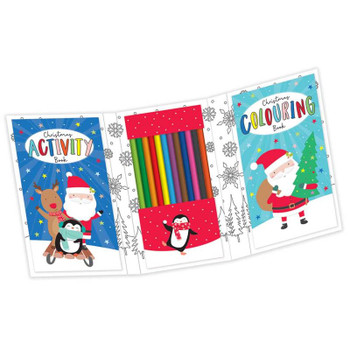 Foldable Christmas Activity Travel Set