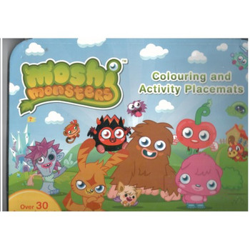 Moshi Monsters Colouring and Activity Placemats {DC}