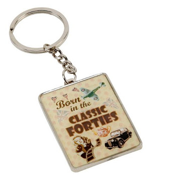 Born in the Classic Forties Keyring Gift