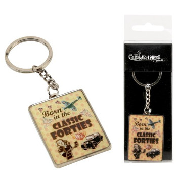 Born in the Classic Forties Keyring Gift