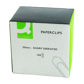 Box of 1000 Paperclips Giant No Tear 50mm