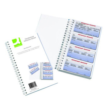Q-Connect Duplicate Telephone Message Book 200 Messages