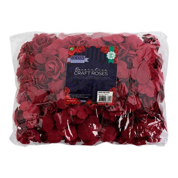 Pack of 250 Dark Red Decorative Craft Roses by Icon Craft - Valentine's Day