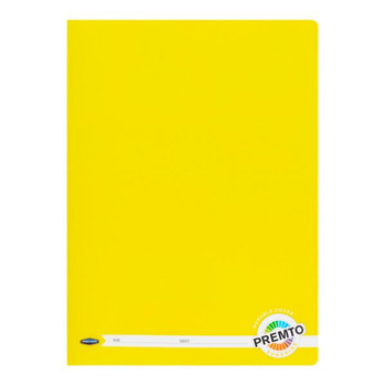 A4 120 Pages Sunshine Yellow Durable Cover Manuscript Book by Premto