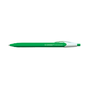 Pack of 12 Q-Connect Biodegradable Retractable Blue Ballpoint Pens