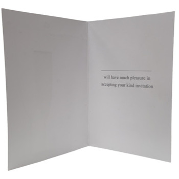 Simon Elvin an Acceptance Card & Envelope Gold or White 