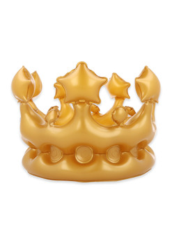 Adult's 33.5cm Inflatable Gold Crown Adult's 33.5cm Inflatable Gold Crown