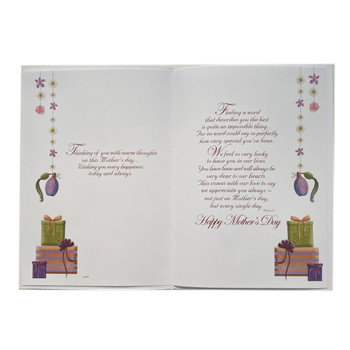 "From Your Son and Daughter-in-Law" On Mother's Day Greeting Card