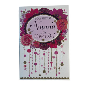 To A Special Nanna On Mother's Day Roses Flower Design Card