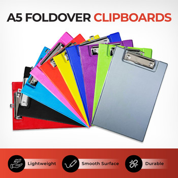 Blue A5 Foldover Clipboard Blue A5 Foldover Clipboard