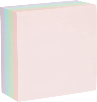 400 Sticky Note Sheet Quick Note Cube 76 x 76mm Pastel Colours 400 Sticky Note Sheet Quick Note Cube 76 x 76mm Pastel Colours