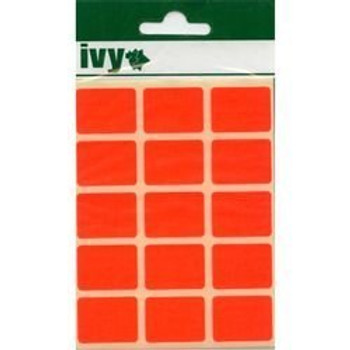 Pack of 60 Red Labels 19x25mm