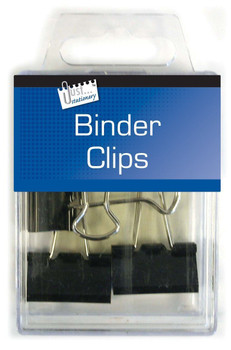 Pack of 6 19mm Just Stationery Binder Clips