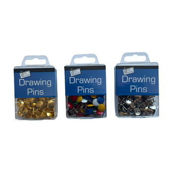 Pack of 120 Assorted Drawing Pins 