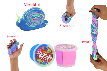 30g Two Tone Colour Bouncing Putty Tub 30g Two Tone Colour Bouncing Putty Tub