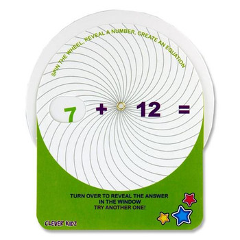 Pack of 12 Addition & Subtraction Maths Wheel by Clever Kidz