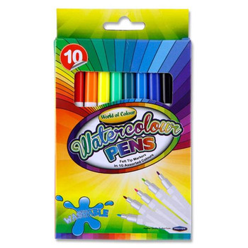 Box of 10 Watercolour Markers by World of Colour