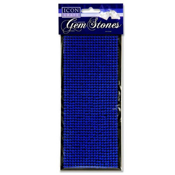 Pack of 1000 Self Adhesive Blue Gem Stones by Icon Craft