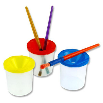 Set of 3 Non Drip Paint & Water Pots by World of Colour